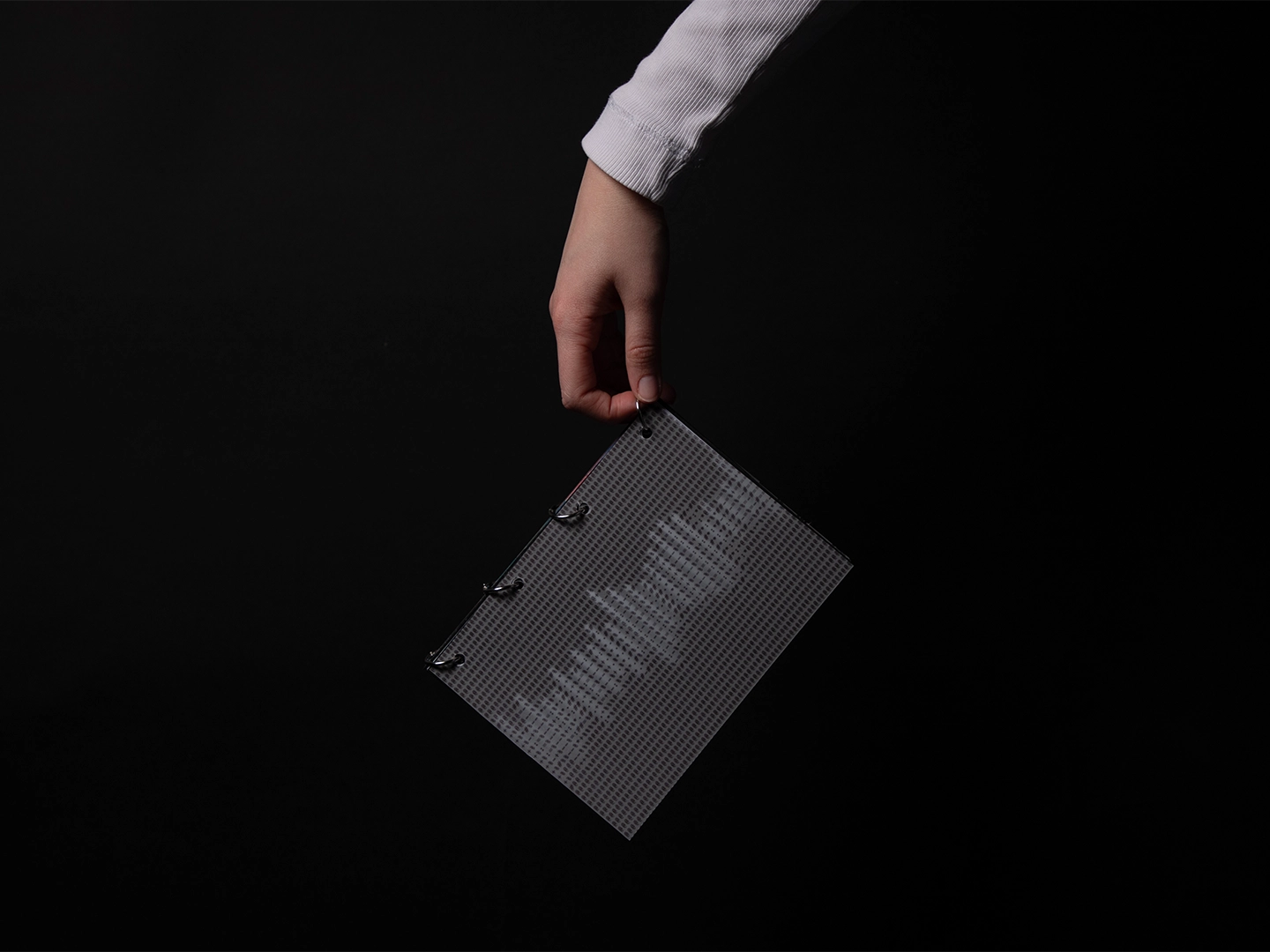 Photo Cahier de tendances : pages sur le message vocal.